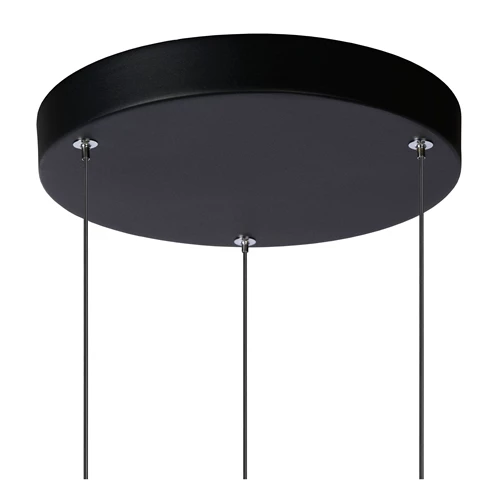 Lucide TUBULE - Lámpara colgante - Ø 26 cm - LED - 3x7W 2700K - Negro - detalle 1